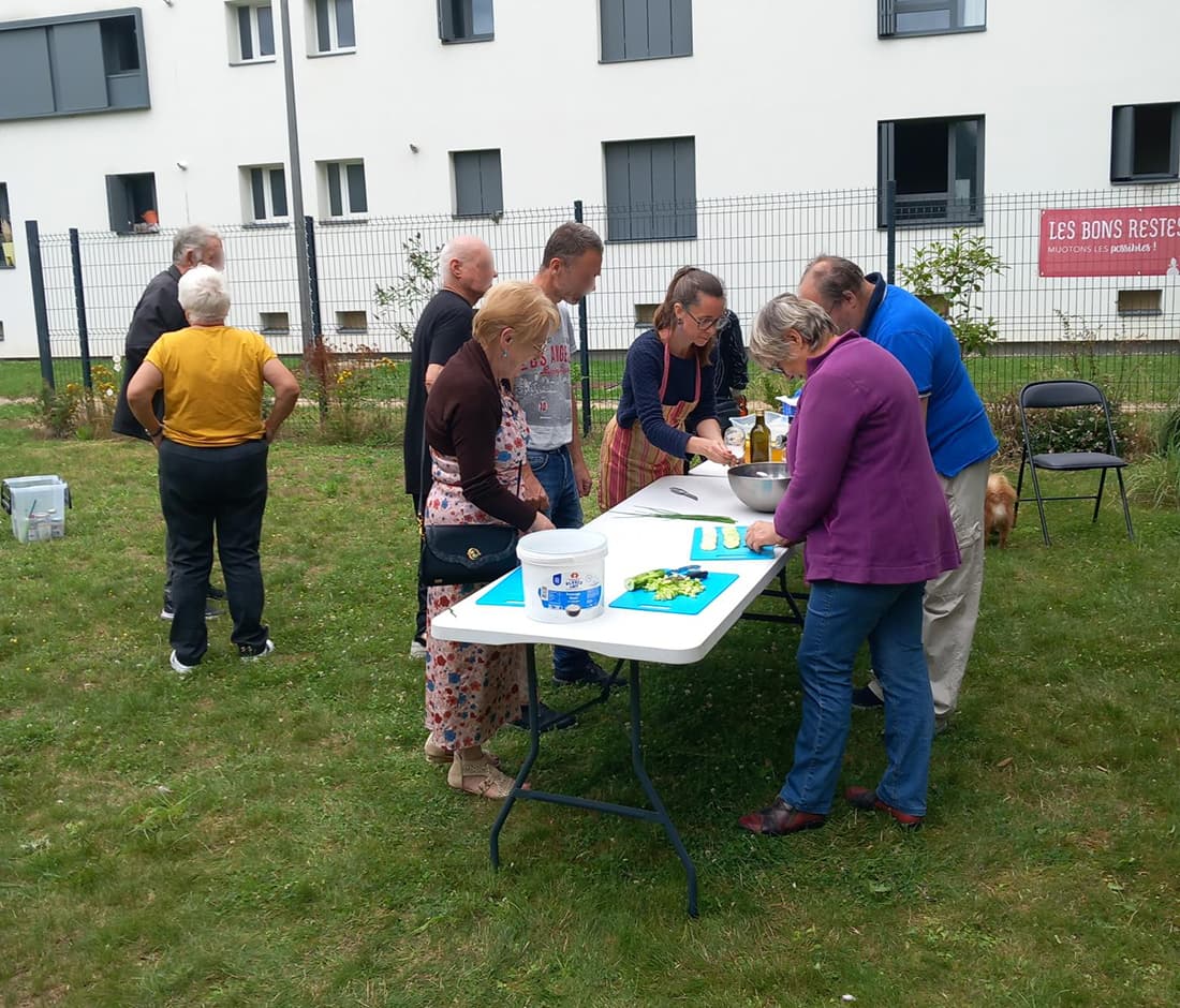 Un moment de convivialité avec l’Association Les Bons Restes et Reims habitat